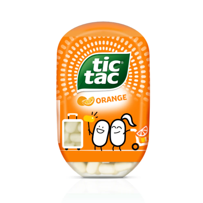 TIC TAC BOTTLE T200 ORANGE 98GM