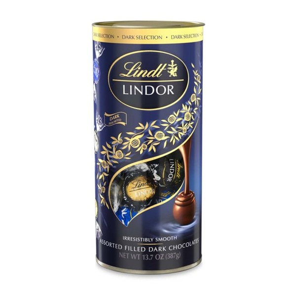 LINDT LINDOR DARK SELCTN TUBE 387GM