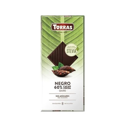 TORRAS STEVIA DARK?60% 100GM