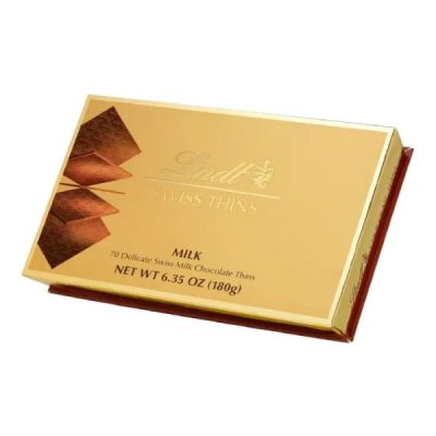 LINDT SWISS THINS MILK 180GM
