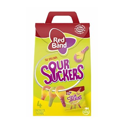 RED BAND SOUR SUCKERS 400GM