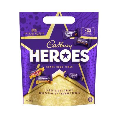 CADBURY HEROES POUCH 250G