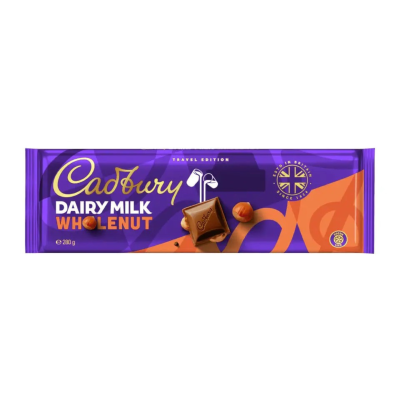 CADBURY DM WHOLENUT TAB 280GM