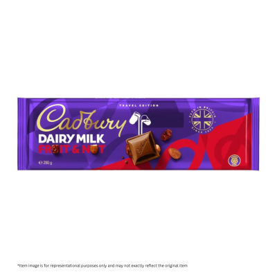 CADBURY DM FRUIT&NUT TAB 280GM