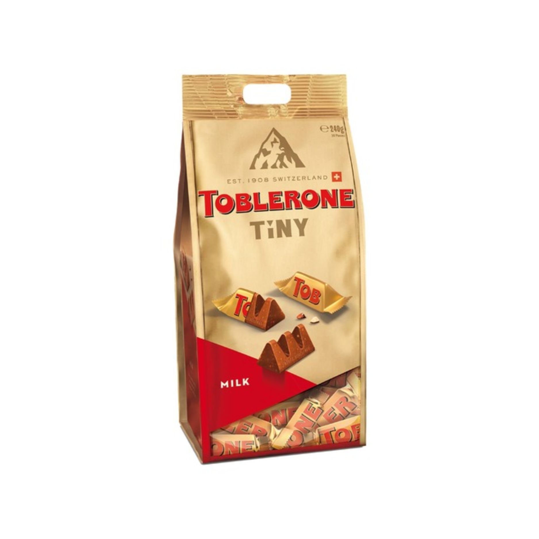 TOBLERONE TINY MILK GOLD BAG 240GM